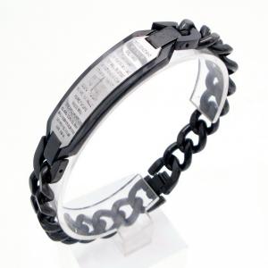 Stainless Steel Black-plating Bracelet - KB218128-CQ