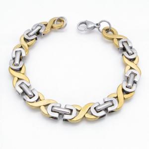 Stainless Steel Gold-plating Bracelet - KB218157-CQ