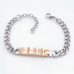 Stainless Steel Rose Gold-plating Bracelet - KB218161-CQ