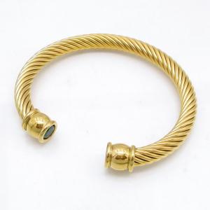 Stainless Steel Wire Bangle - KB218212-GSD