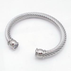 Stainless Steel Wire Bangle - KB218213-GSD