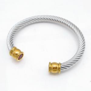 Stainless Steel Wire Bangle - KB218221-GSD