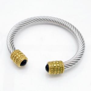 Stainless Steel Wire Bangle - KB218224-GSD
