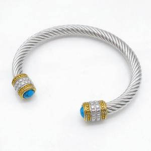 Stainless Steel Wire Bangle - KB218228-GSD