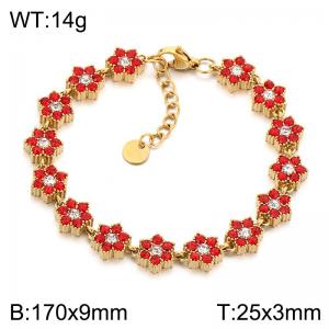 Stainless Steel Stone Bracelet - KB218503-CAJY