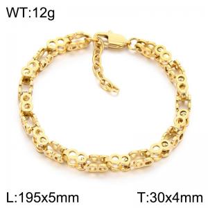 Stainless Steel Infinity Link Bracelet for Men, Repeated Infinity Symbol Chain Bracelet, Meaningful Everyday Wear Mens Jewelry - KB218515-KFC