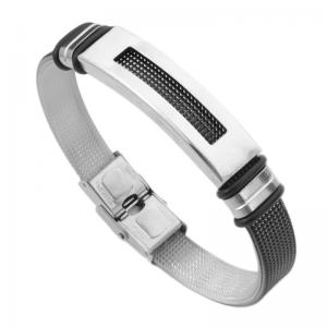Stainless Steel Rubber Bracelet - KB218531-WGXM