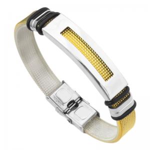Stainless Steel Rubber Bracelet - KB218532-WGXM