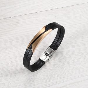 Stainless Steel Rubber Bracelet - KB218540-WGXM