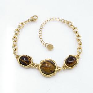 Stainless Steel Gold-plating Bracelet - KB218583-HM