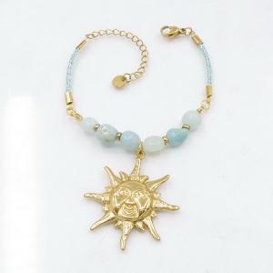 Stainless Steel Gold-plating Bracelet - KB218590-HM