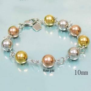 Stainless steel bead bracelet - KB22684-Z