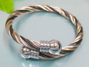 Stainless Steel Wire Bangle - KB26697-CY
