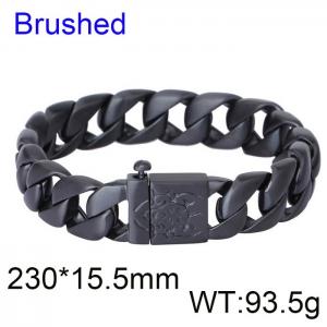 Stainless Steel Black-plating Bracelet - KB29215-D