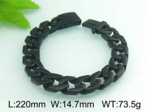 Stainless Steel Black-plating Bracelet - KB31891-D