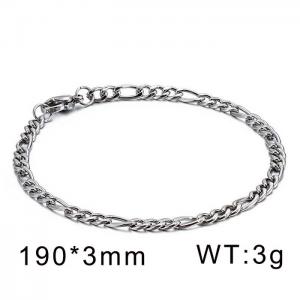 Simple and fashionable hip hop titanium steel NK chain mother chain bracelet - KB39569-Z