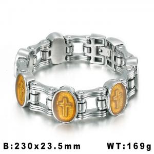 Stainless Steel Bicycle Bracelet - KB43735-D