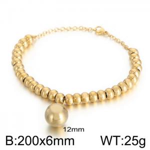 Stainless Steel Gold-plating Bracelet - KB45112-Z