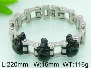 Stainless Steel Bicycle Bracelet - KB52567-D