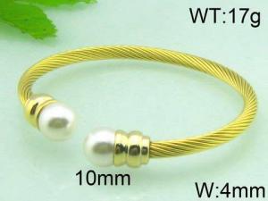 Stainless Steel Wire Bangle - KB52717-CY