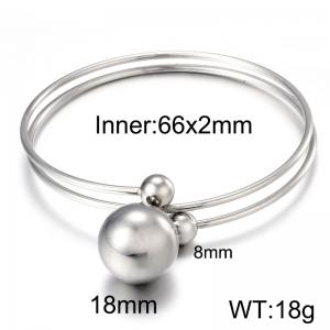 Stainless Steel Bangle - KB55844-Z