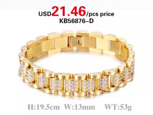 Cool Crystal Men Bracelet Hot Sell Worldwide - KB56876-D