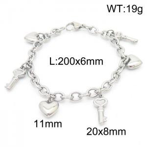 Stainless Steel Bracelet(women)  - KB58026-Z