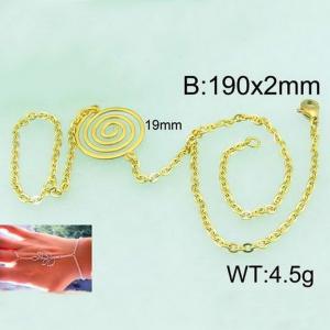Stainless Steel Gold-plating Bracelet  - KB58041-Z