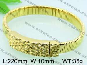 Stainless Steel Gold-plating Bangle - KB58429-BD