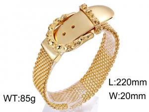 Stainless Steel Gold-plating Bracelet - KB59212-BD