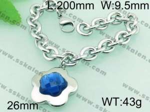 Stainless Steel Crystal Bracelet  - KB61334-Z