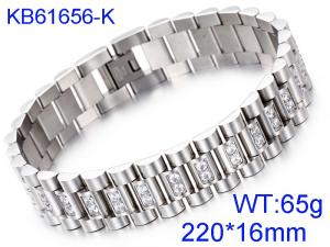 Stainless Steel Bracelet(Men) - KB61656-K