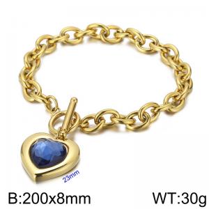Stainless Steel Crystal Bracelet - KB62101-Z