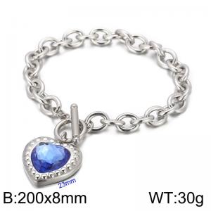 Stainless Steel Crystal Bracelet - KB62119-Z