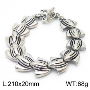 Stainless Steel Bracelet(Men) - KB63668-BD