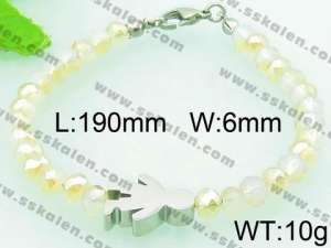 Stainless Steel Plastic Bracelet - KB64444-Z