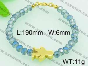 Stainless Steel Plastic Bracelet - KB64446-Z
