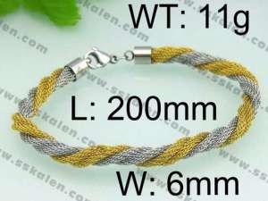 Stainless Steel Mesh Bracelet - KB64743-K
