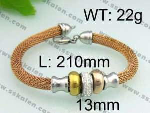 Stainless Steel Mesh Bracelet - KB64754-K
