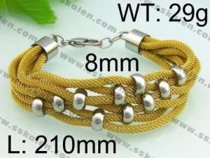 Stainless Steel Mesh Bracelet - KB64756-K
