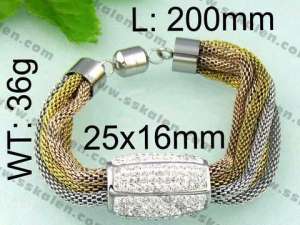 Stainless Steel Mesh Bracelet - KB64762-K