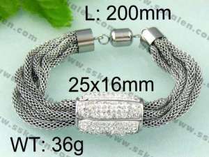 Stainless Steel Mesh Bracelet - KB64764-K