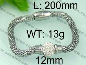 Stainless Steel Mesh Bracelet - KB64766-K