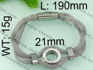 Stainless Steel Mesh Bracelet - KB64770-K