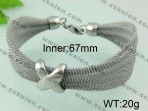 Stainless Steel Mesh Bracelet - KB64788-K