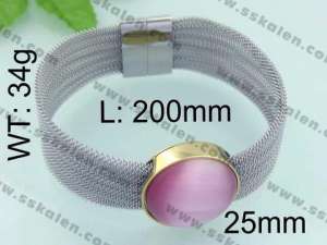 Stainless Steel Mesh Bracelet - KB64814-K
