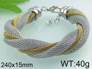 Stainless Steel Mesh Bracelet - KB64825-K