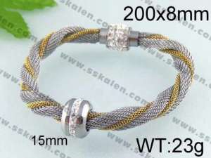 Stainless Steel Mesh Bracelet - KB64826-K