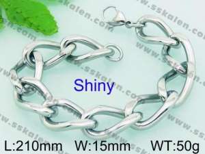 Stainless Steel Bracelet(Men) - KB65362-Z
