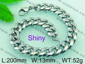 Stainless Steel Bracelet(Men) - KB65368-Z